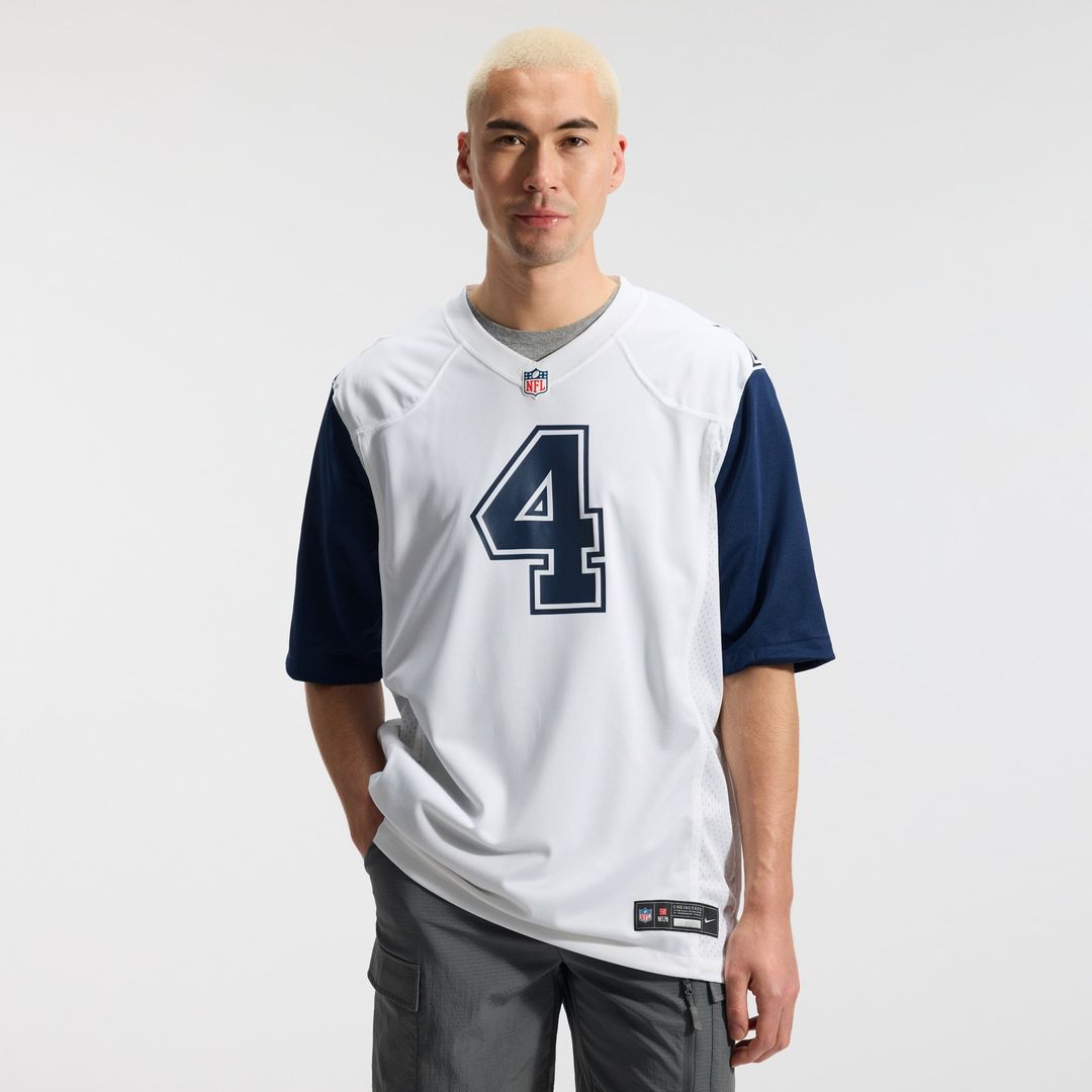 Men's Dallas Cowboys Dak Prescott Nike White Alternate Game Team Jersey