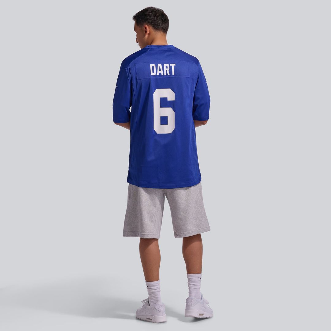 Men's New York Giants Jaxson Dart Nike Royal Team Game Jersey