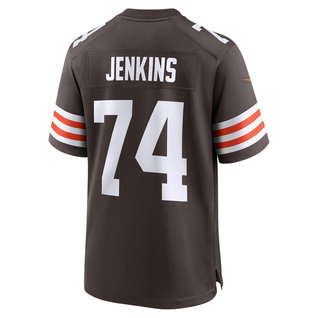 Men's Cleveland Browns Elgton Jenkins Nike  Brown Team Game Jersey