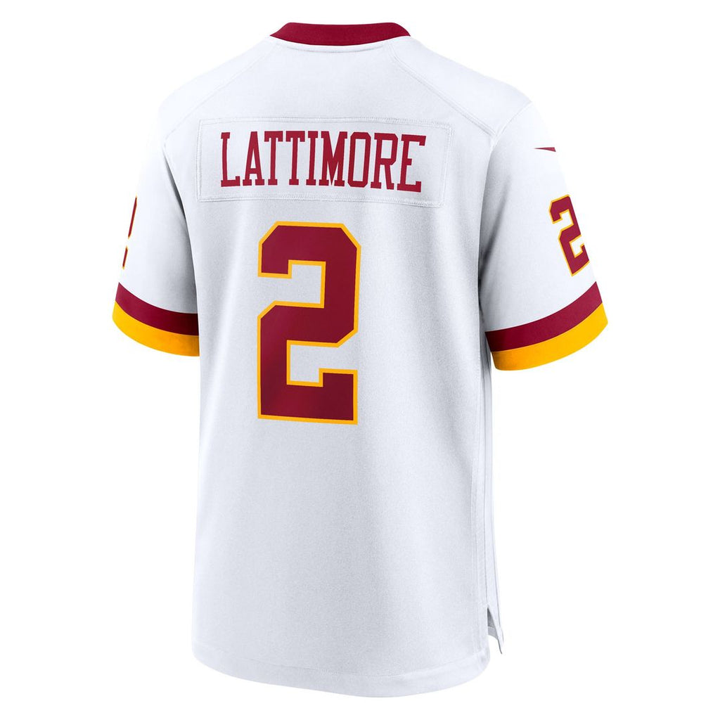 Men's Washington Commanders Marshon Lattimore Nike White Game Super Bowl Era Jersey