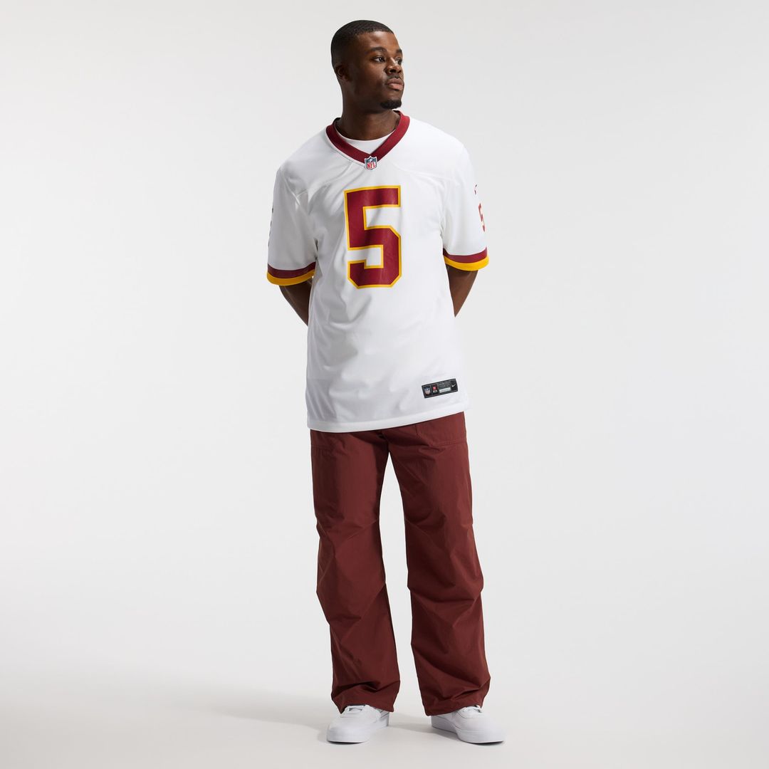 Hail Raiser Men's Washington Commanders Jayden Daniels Nike Black Alternate Game Jersey