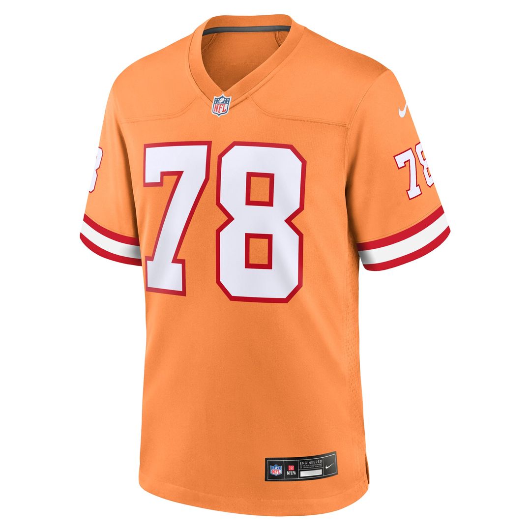 Men's Tampa Bay Buccaneers Tristan Wirfs Nike Orange Alternate Game Jersey