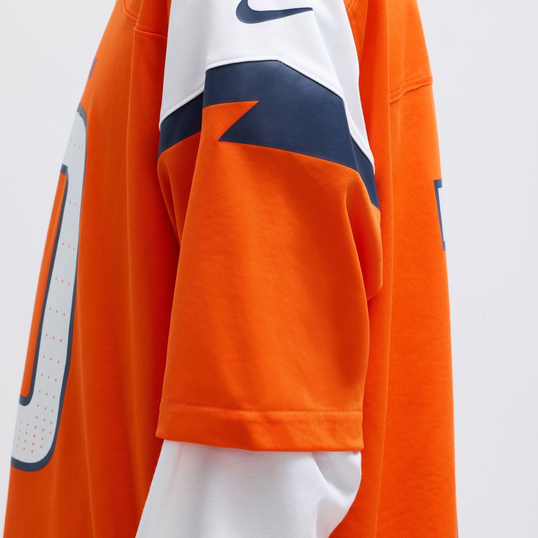 Men's Denver Broncos Bo Nix Nike Orange  Player Game Jersey
