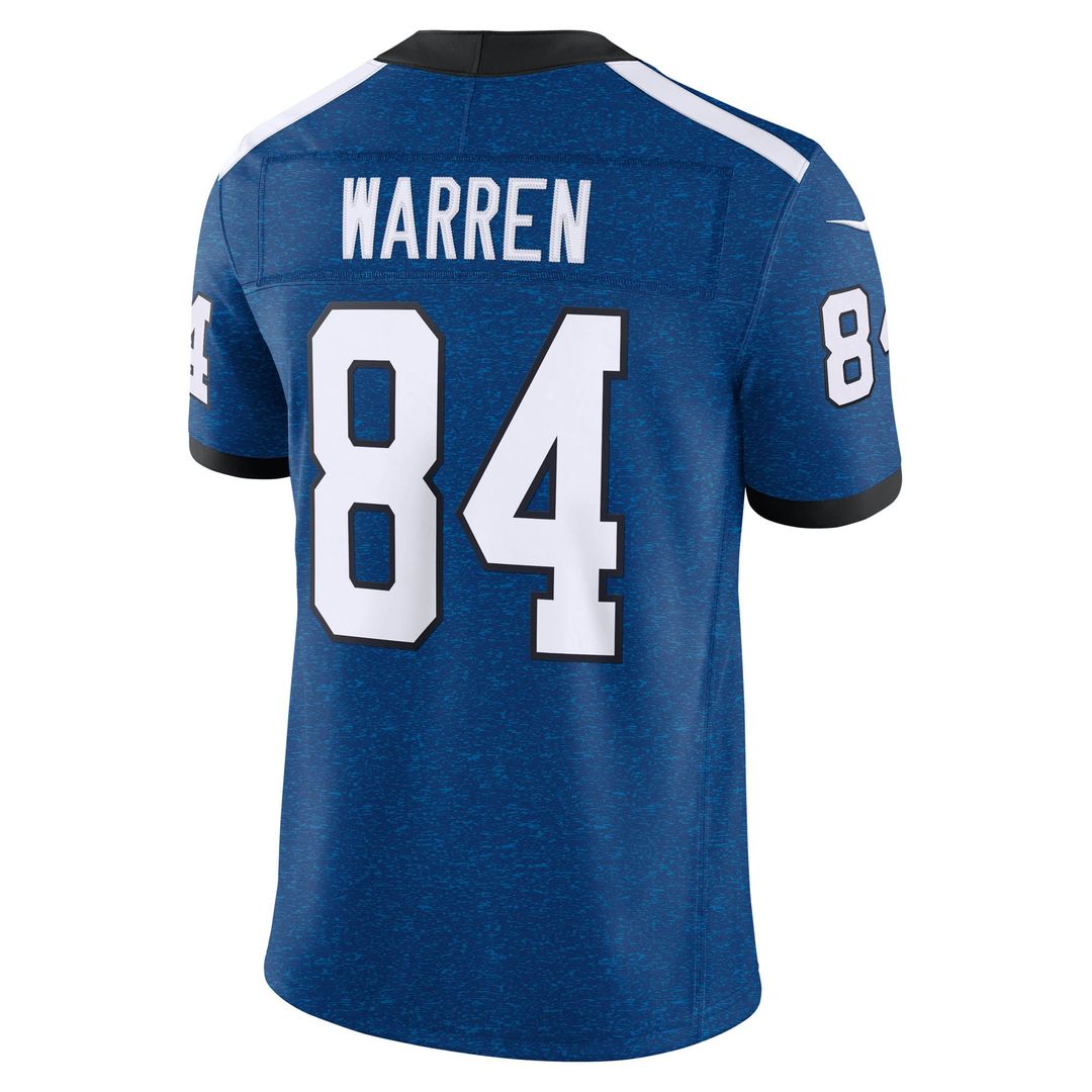 Men's Indianapolis Colts Tyler Warren Nike Royal Alternate Indiana Nights Vapor F.U.S.E. Stitched Limited Jersey