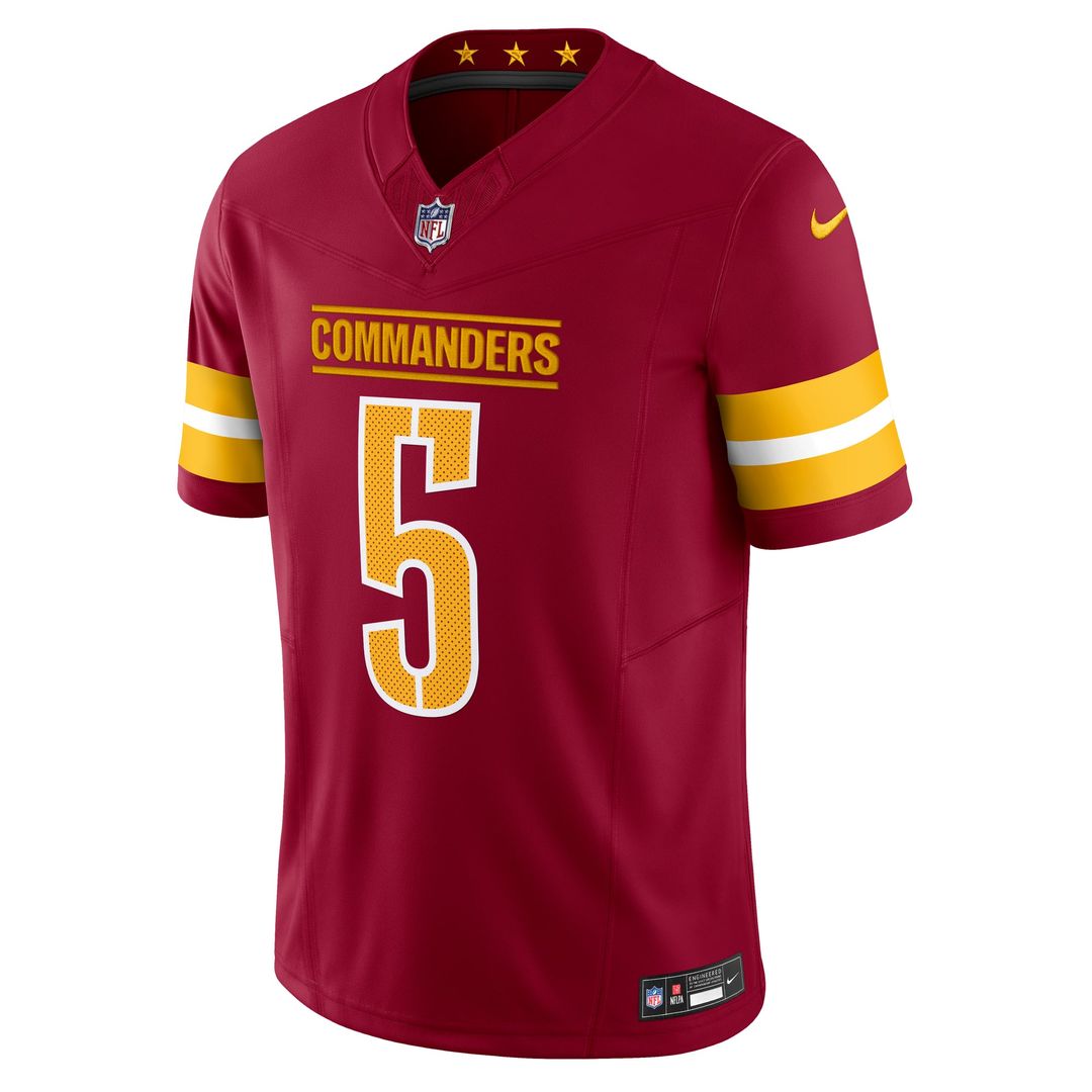Men's Washington Commanders Jayden Daniels Nike White Vapor F.U.S.E. Limited Super Bowl Era Jersey