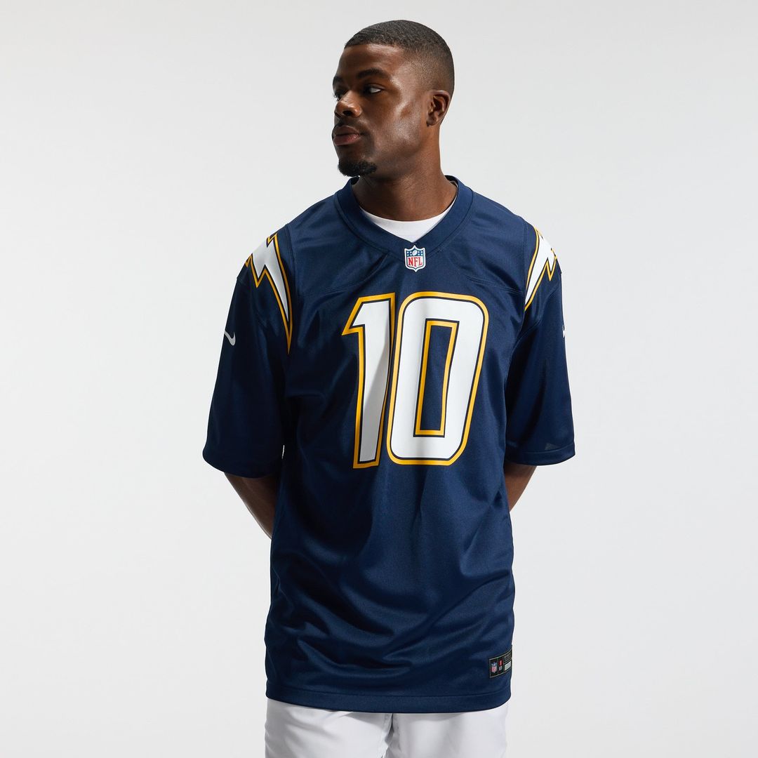 Men's Los Angeles Chargers Justin Herbert Nike Navy Alternate Super Chargers Game Player Jersey