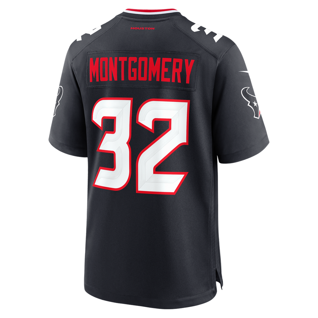 Men's Houston Texans David Montgomery Nike Navy Game Jersey