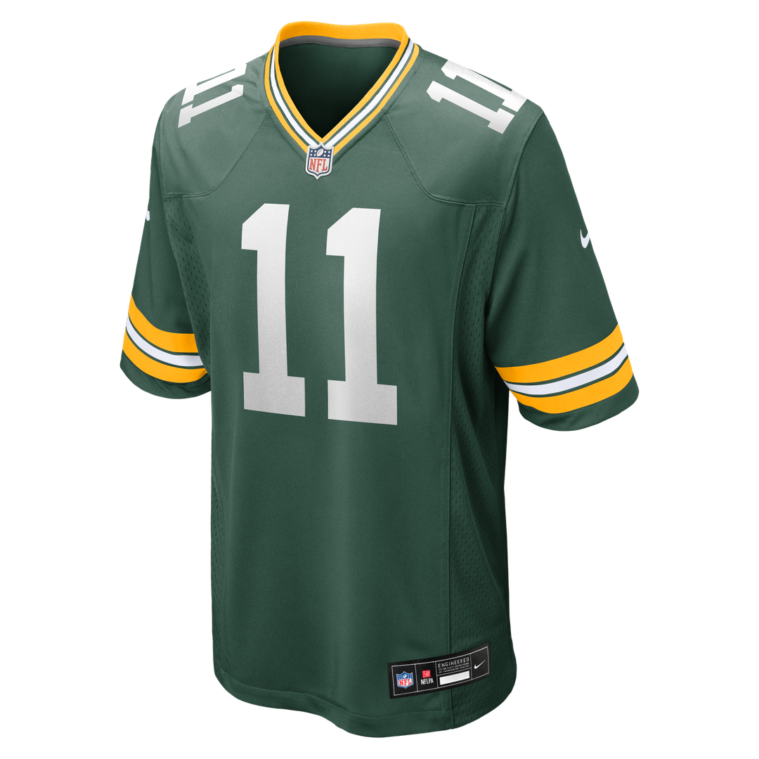 Men's Green Bay Packers Jayden Reed Nike  Green  Game Jersey