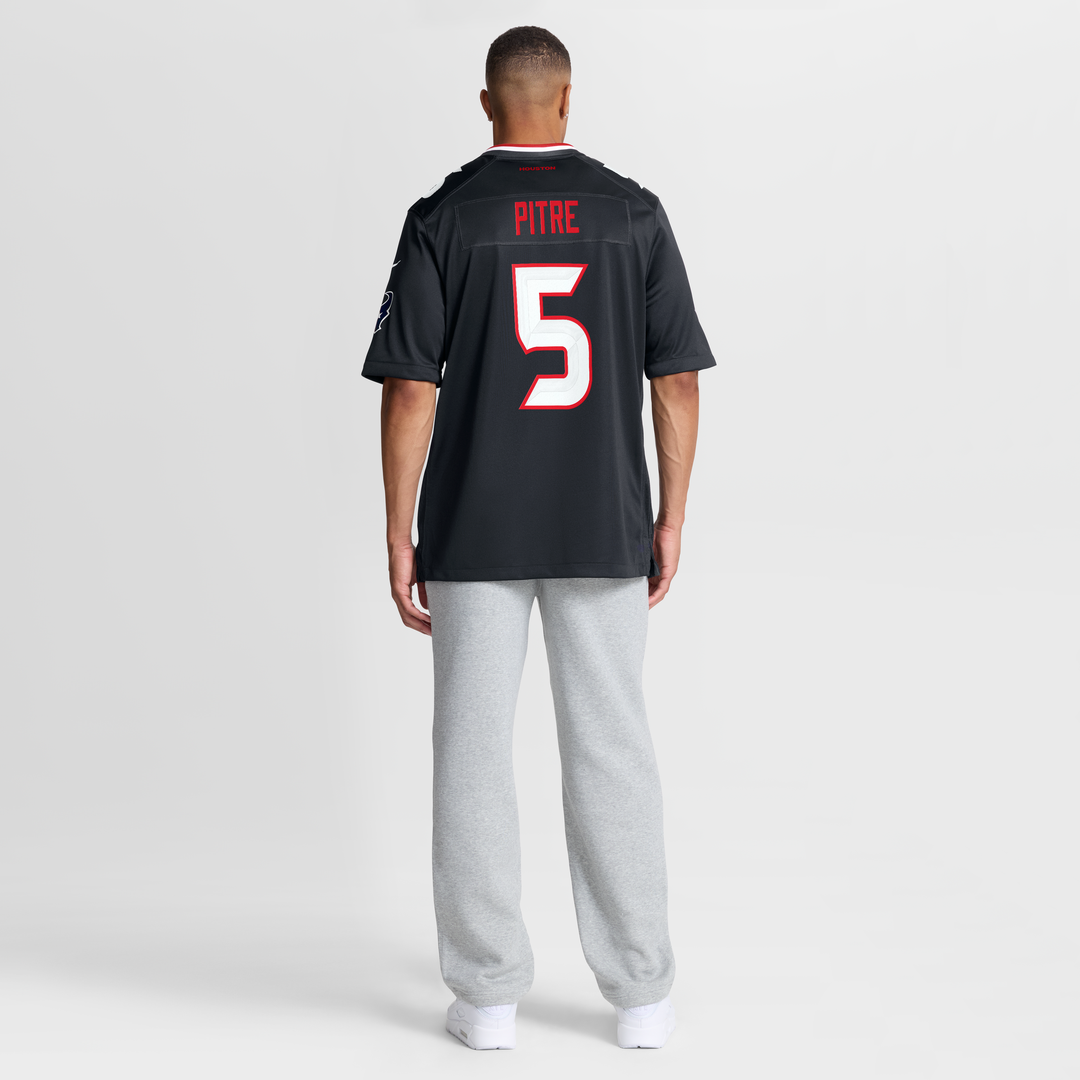 Men's Houston Texans Jalen Pitre Nike Navy Game Jersey