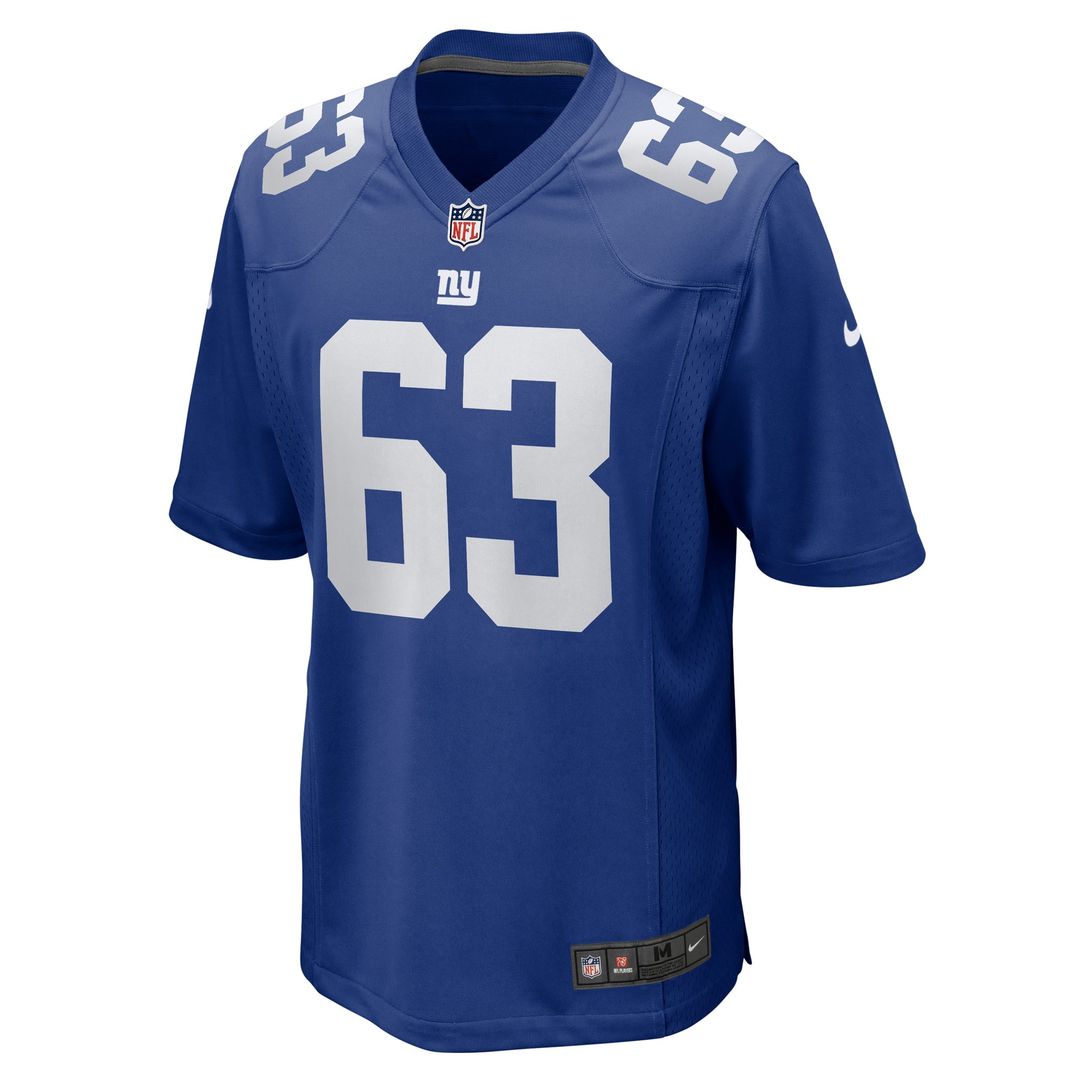 Men's New York Giants Jake Kubas Nike  Royal Team Game Jersey
