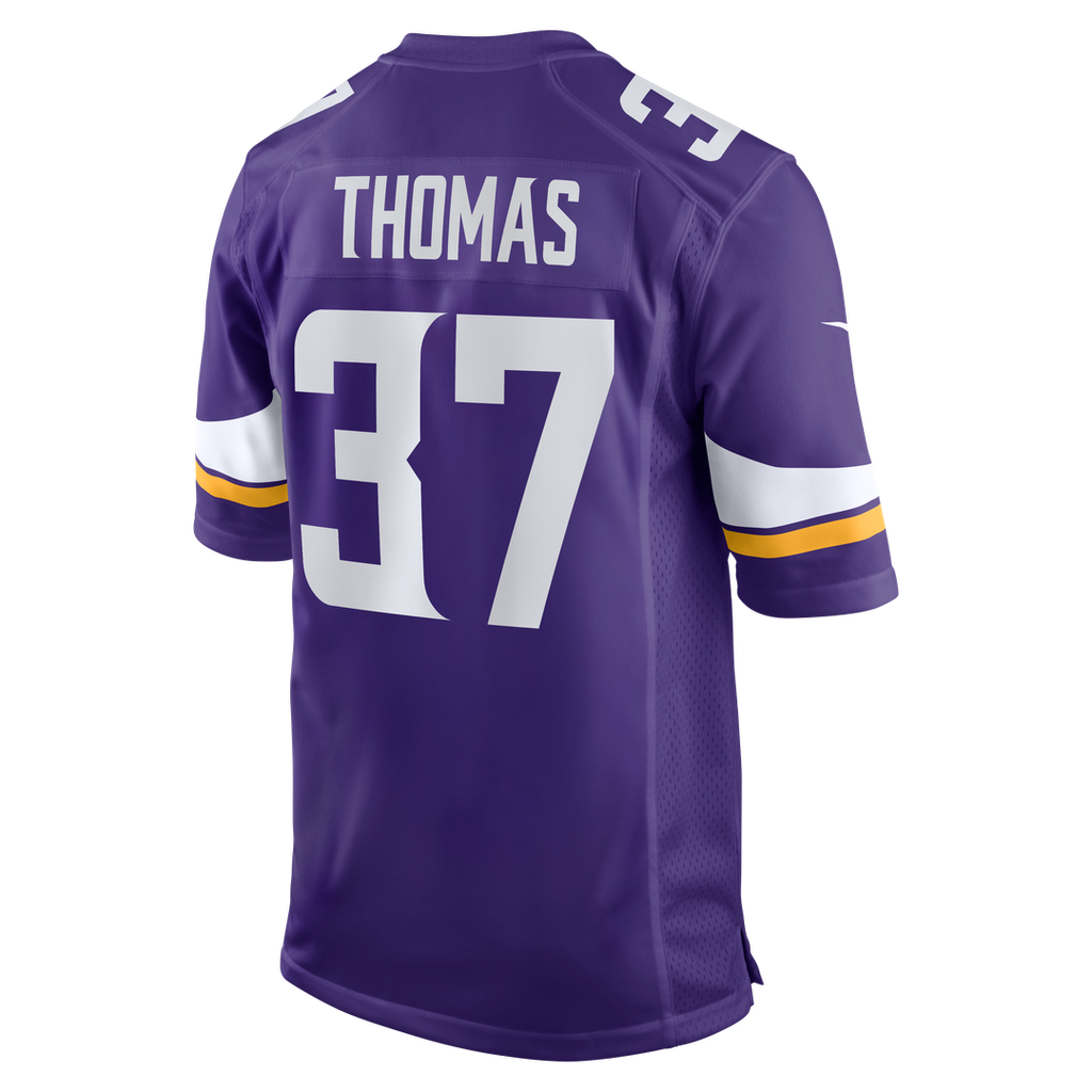 Men's Minnesota Vikings Tavierre Thomas Nike  Purple Team Game Jersey