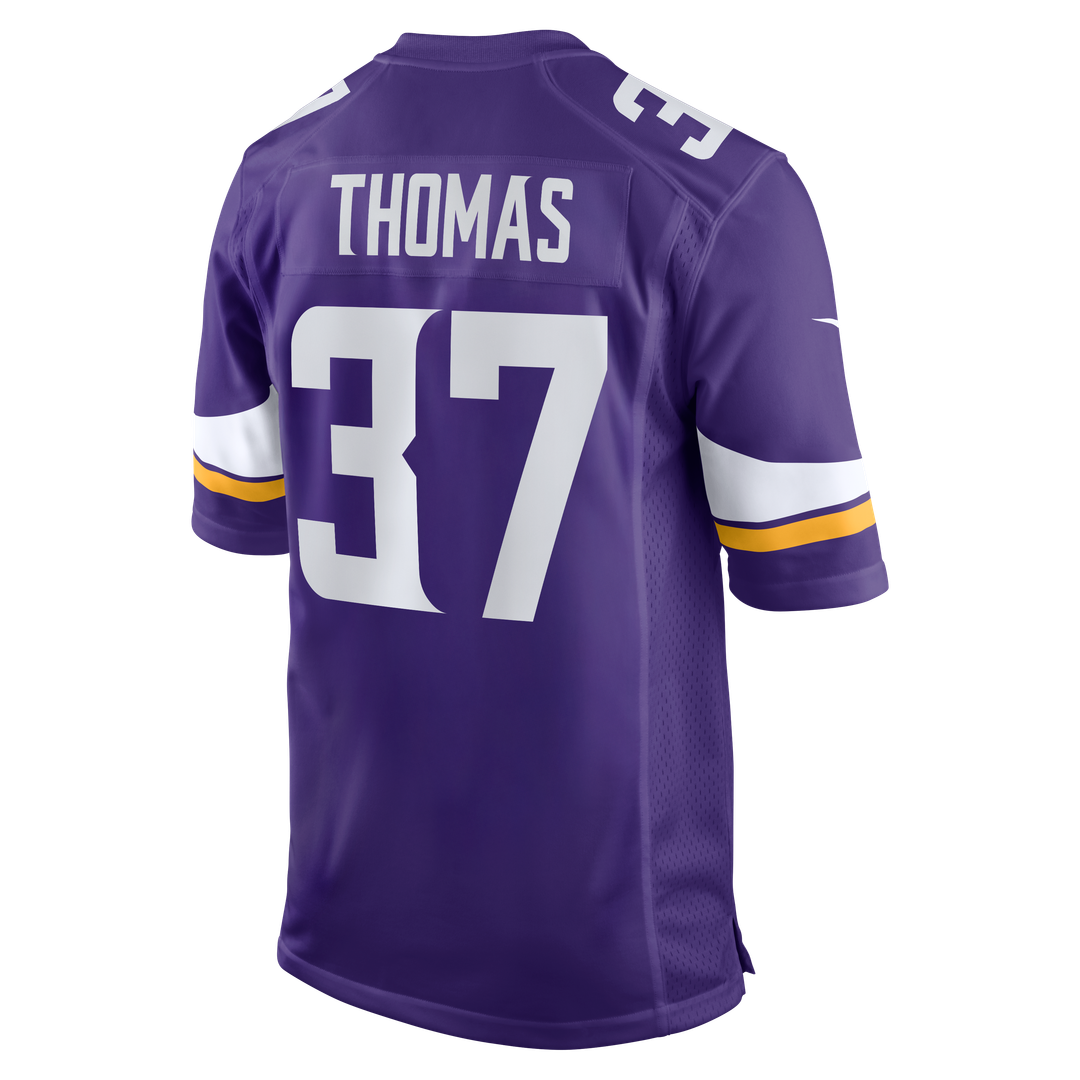 Men's Minnesota Vikings Tavierre Thomas Nike  Purple Team Game Jersey