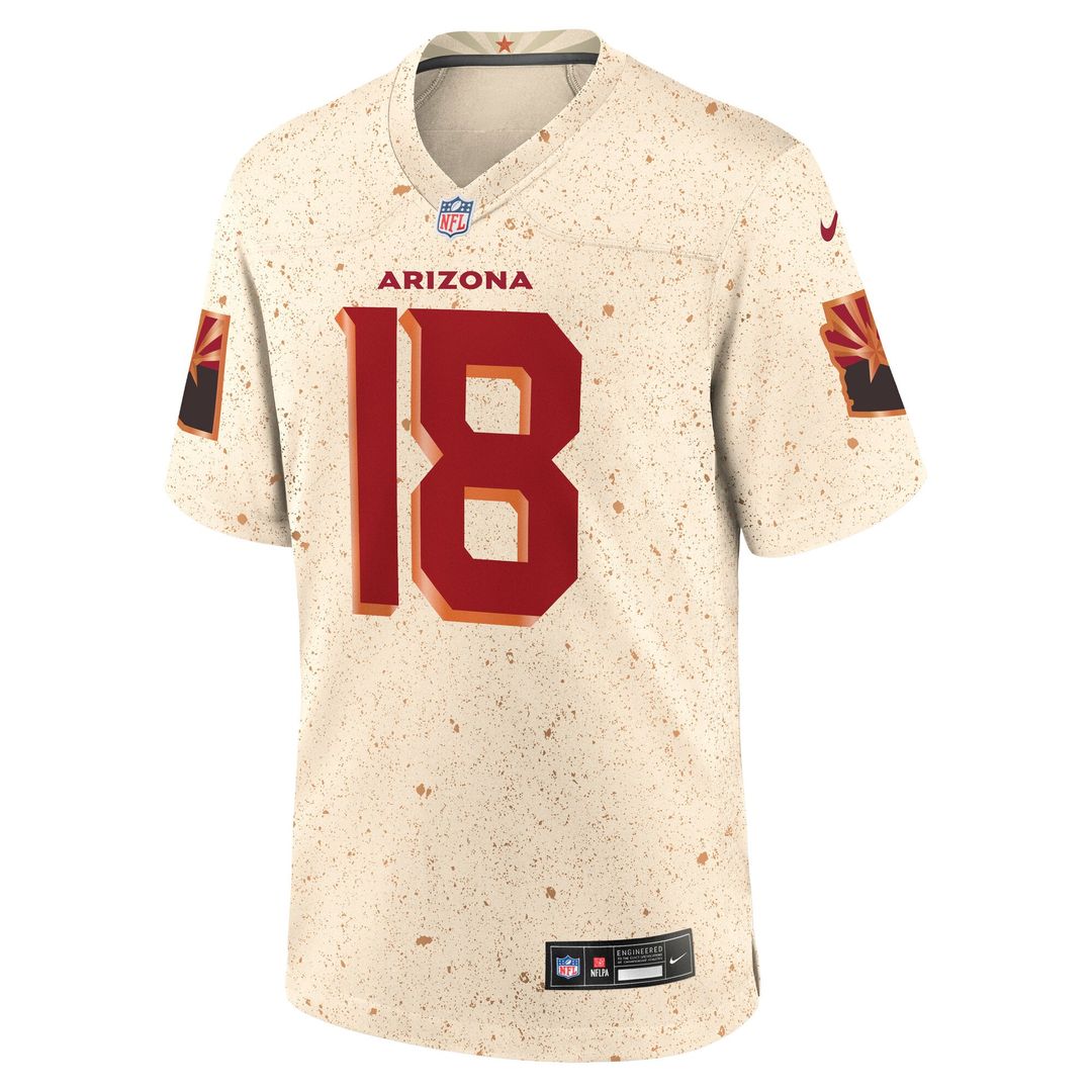Men's Arizona Cardinals Marvin Harrison Jr. Nike Natural Rivalries Collection Game Jersey