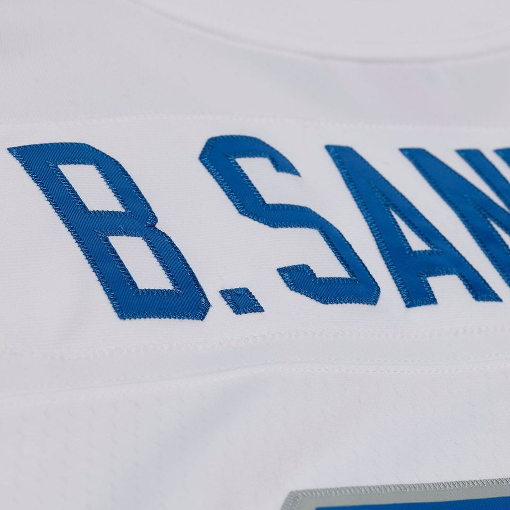 Men's Detroit Lions Barry Sanders Mitchell & Ness White 1989 Legacy Replica Player Jersey