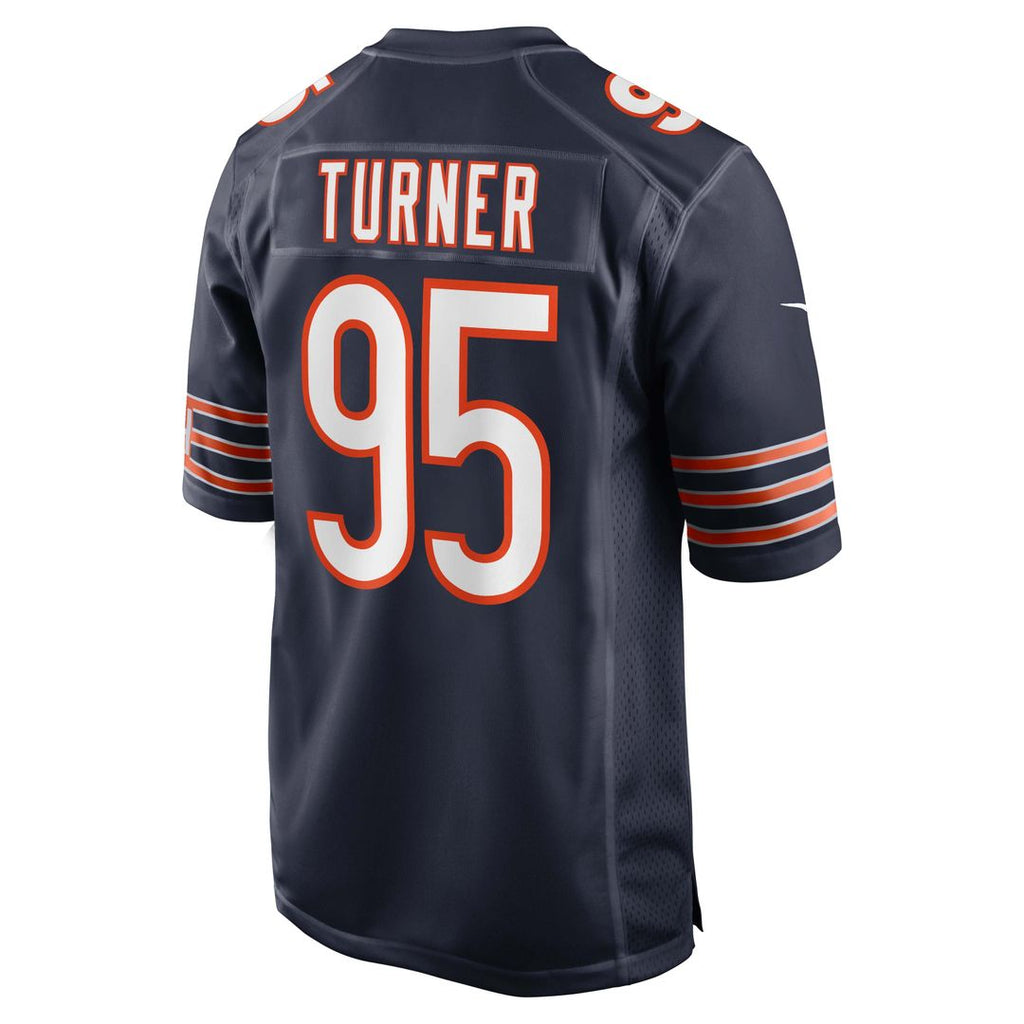 Men's Chicago Bears Shemar Turner Nike  Navy Team Game Jersey
