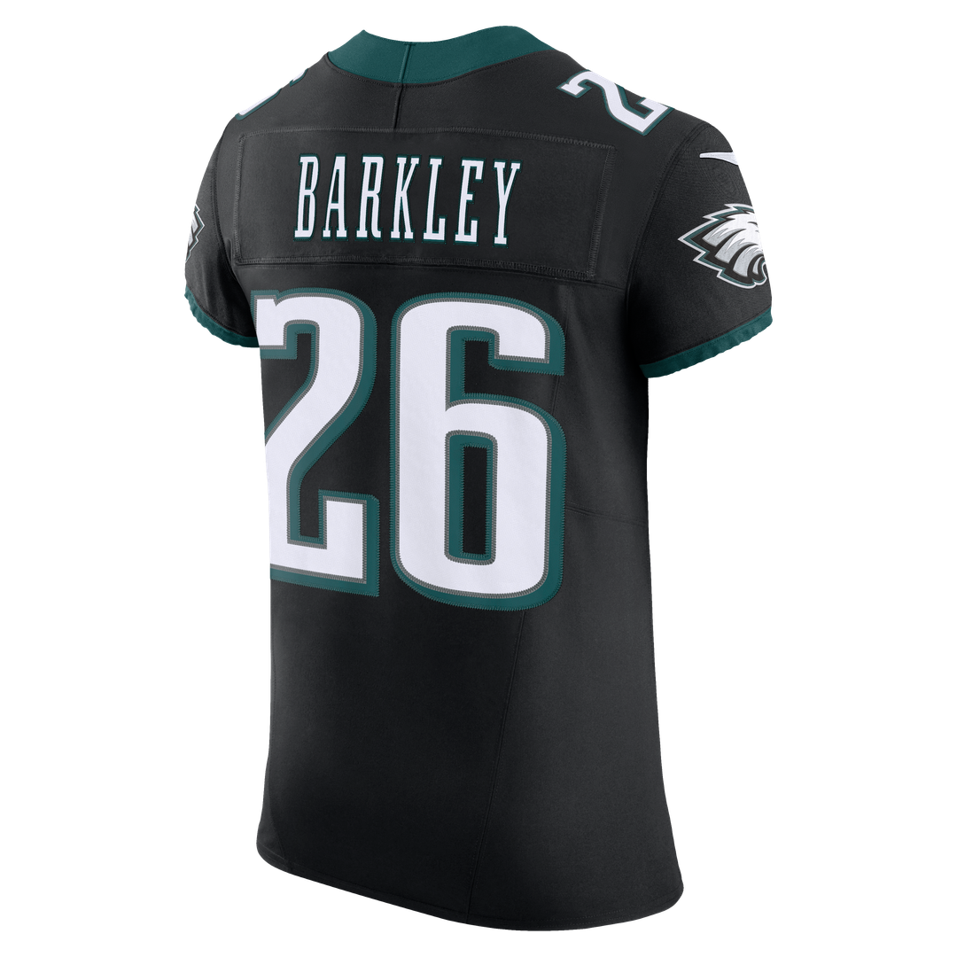 Men's Philadelphia Eagles Saquon Barkley Nike Black Alternate Vapor F.U.S.E. Elite Jersey