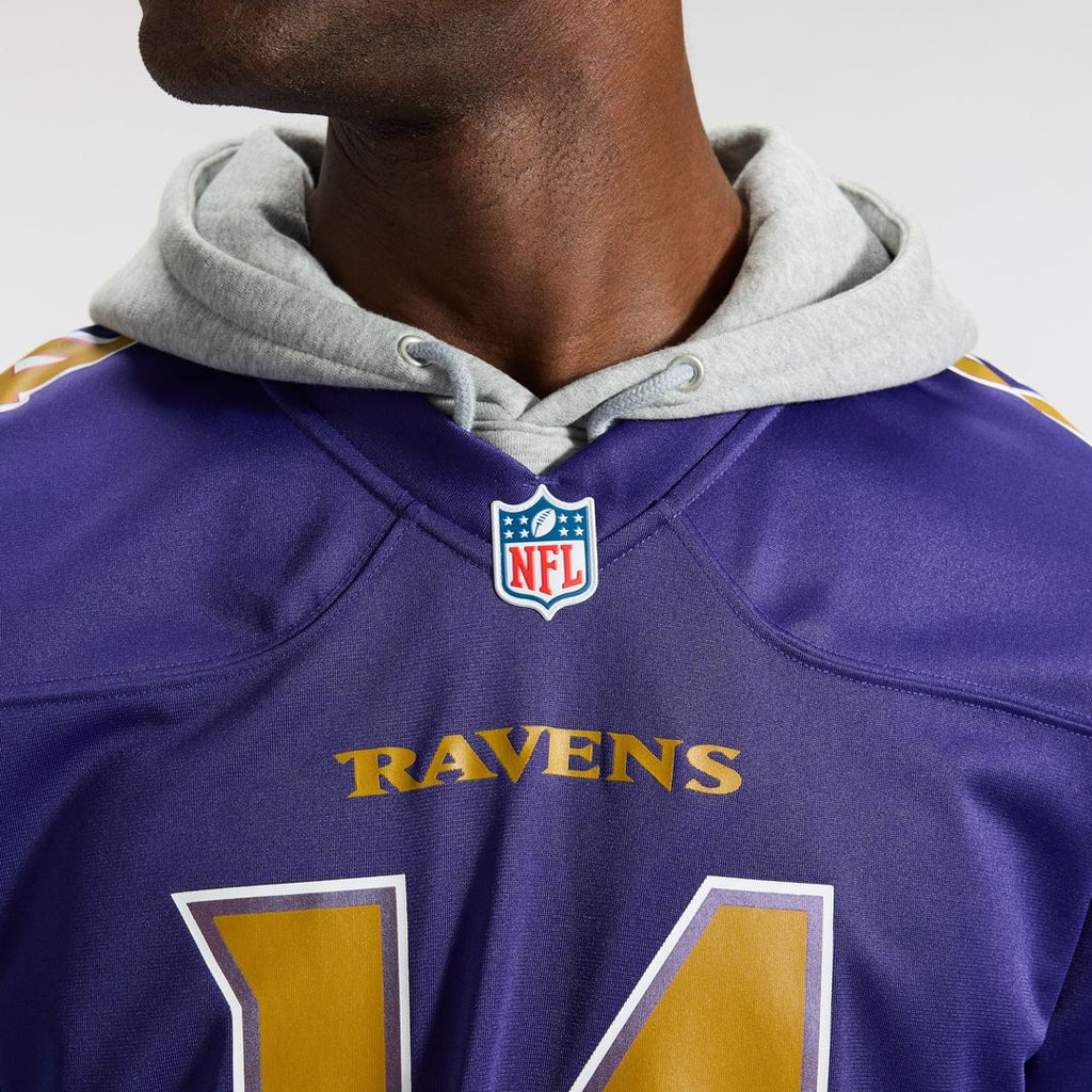 Men's Baltimore Ravens Kyle Hamilton Nike Purple Alternate Game Jersey