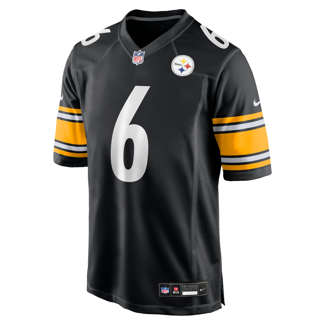 Men's Pittsburgh Steelers Patrick Queen Nike Gold Alternate 1933 Throwback Game Jersey
