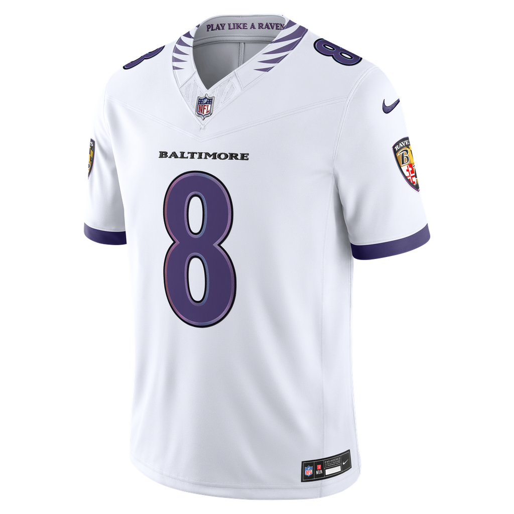 Men's Baltimore Ravens Lamar Jackson Nike Purple Team Vapor F.U.S.E. Stitched Limited Jersey