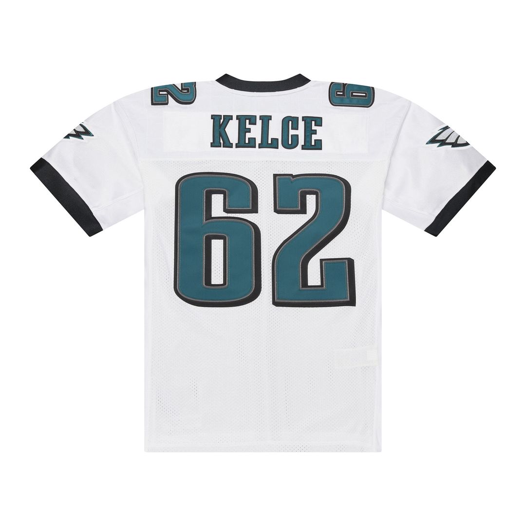 Men's Philadelphia Eagles Jason Kelce Mitchell & Ness White 2011 Authentic Throwback Jersey