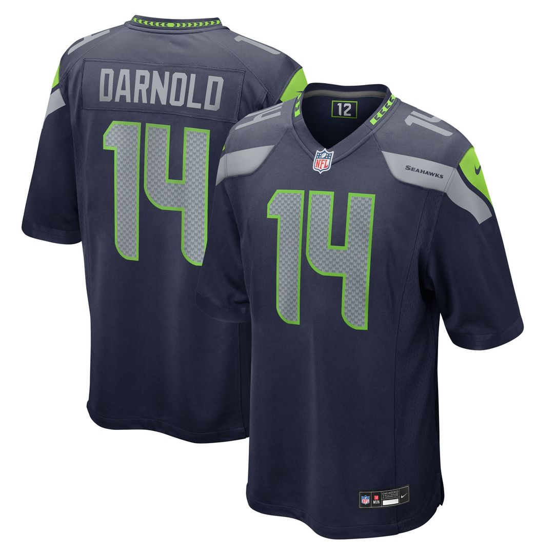 Men's Seattle Seahawks Sam Darnold Nike Royal Alternate Game Player Jersey
