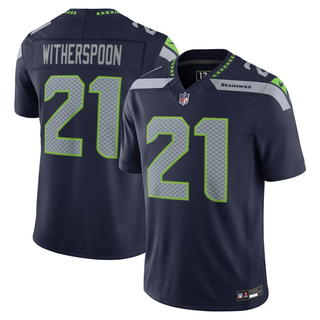 Men's Seattle Seahawks Devon Witherspoon Nike Royal Alternate Vapor F.U.S.E. Stitched Limited Jersey