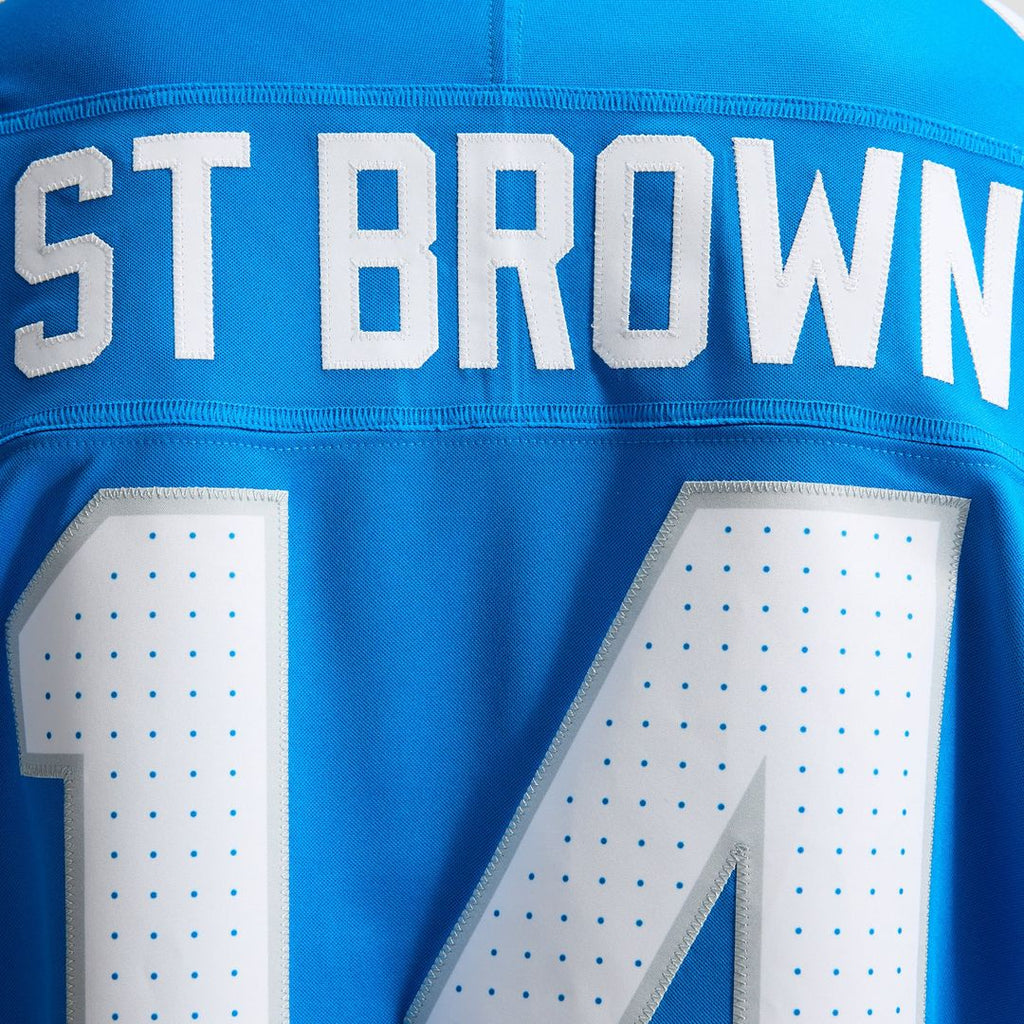 Men's Detroit Lions Amon-Ra St. Brown Nike White Vapor F.U.S.E. Stitched Limited Jersey