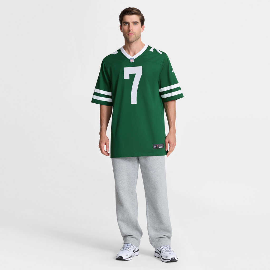Men's New York Jets Geno Smith Nike Legacy Green Game Jersey