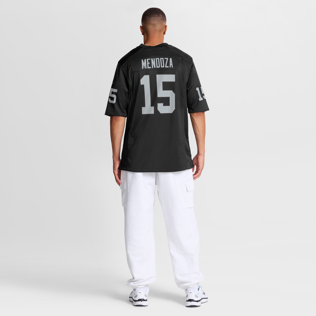Men's Las Vegas Raiders Fernando Mendoza Nike Black Team Game Jersey