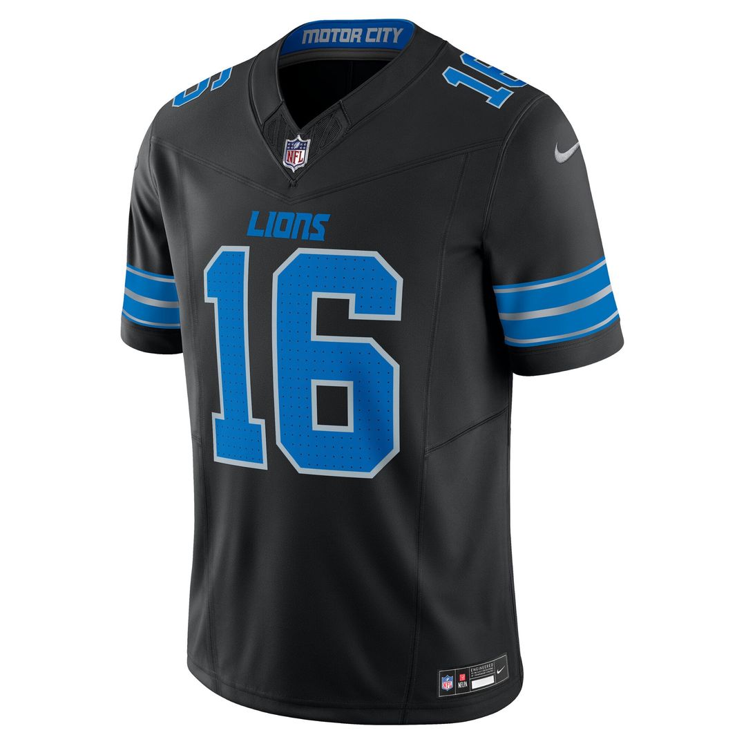 Men's Detroit Lions Jared Goff Nike Black Vapor F.U.S.E. Limited Jersey