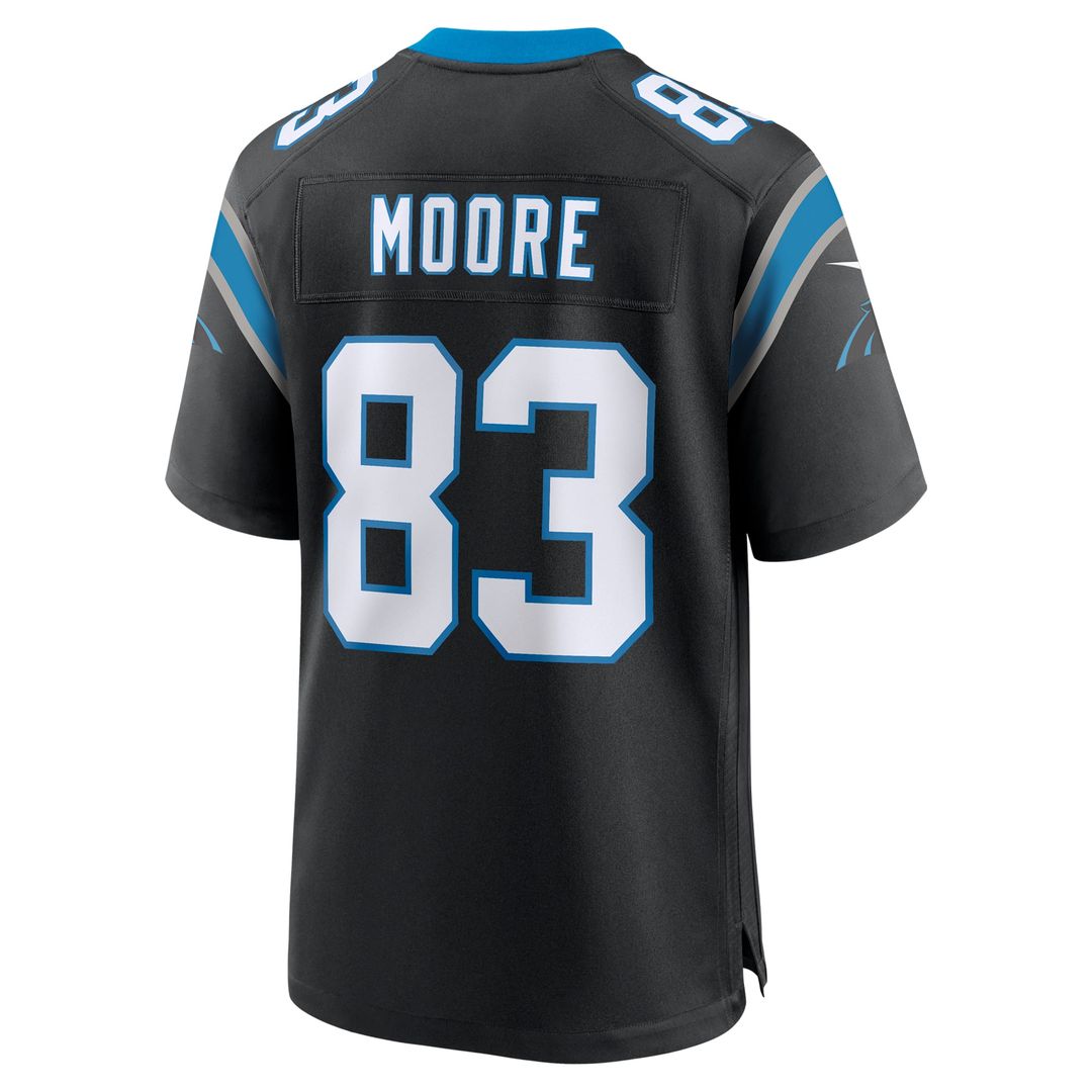Men's Carolina Panthers David Moore Nike  Black  Game Jersey