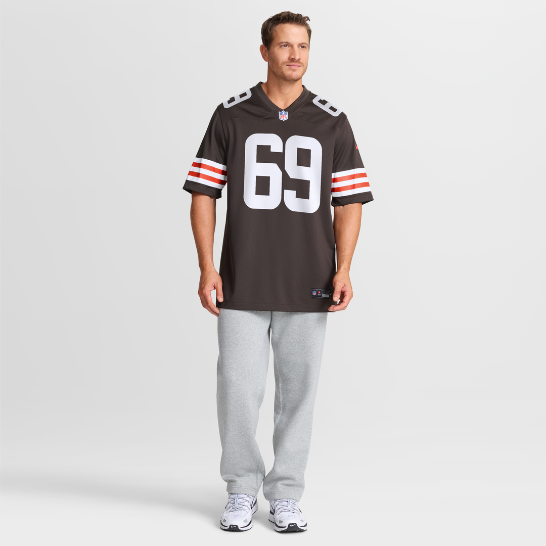 Men's Cleveland Browns Tyre Phillips Nike  Brown Team Game Jersey