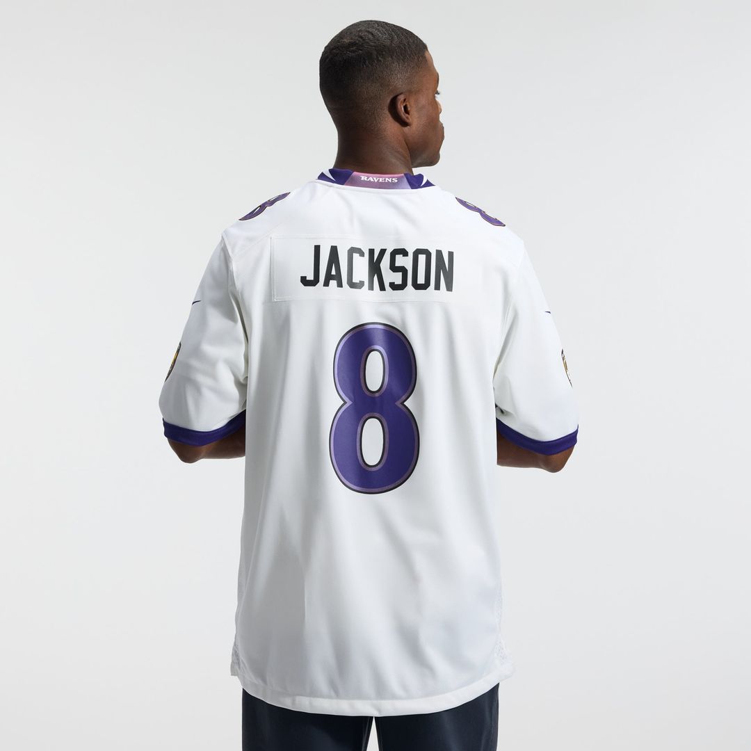 Men's Baltimore Ravens Lamar Jackson Nike Black Alternate Game Jersey