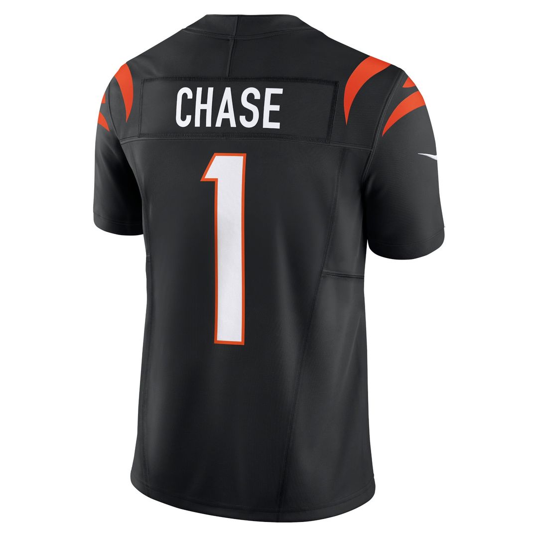 Men's Cincinnati Bengals Ja'Marr Chase Nike Black Vapor F.U.S.E. Limited Jersey