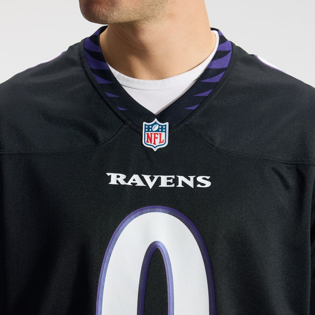 Men's Baltimore Ravens Roquan Smith Nike Black Alternate Game Jersey