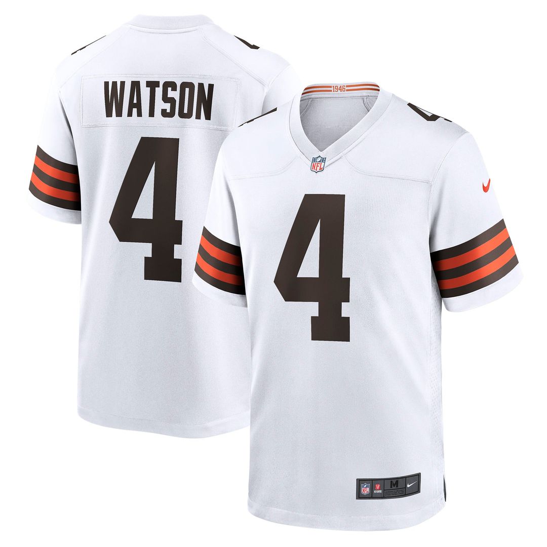 Men's Cleveland Browns Deshaun Watson Nike Brown Game Jersey