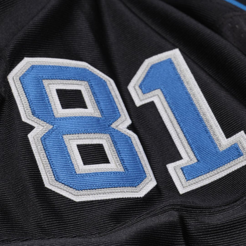 Men's Detroit Lions Calvin Johnson Mitchell & Ness Black 2007 Authentic Throwback Jersey
