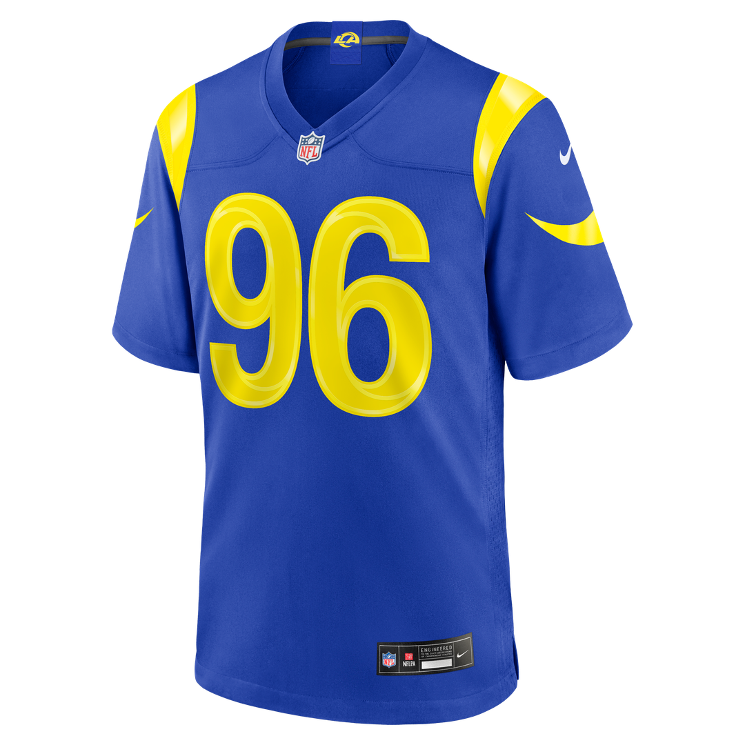 Men's Los Angeles Rams Tim Keenan III Nike Royal Team Game Jersey