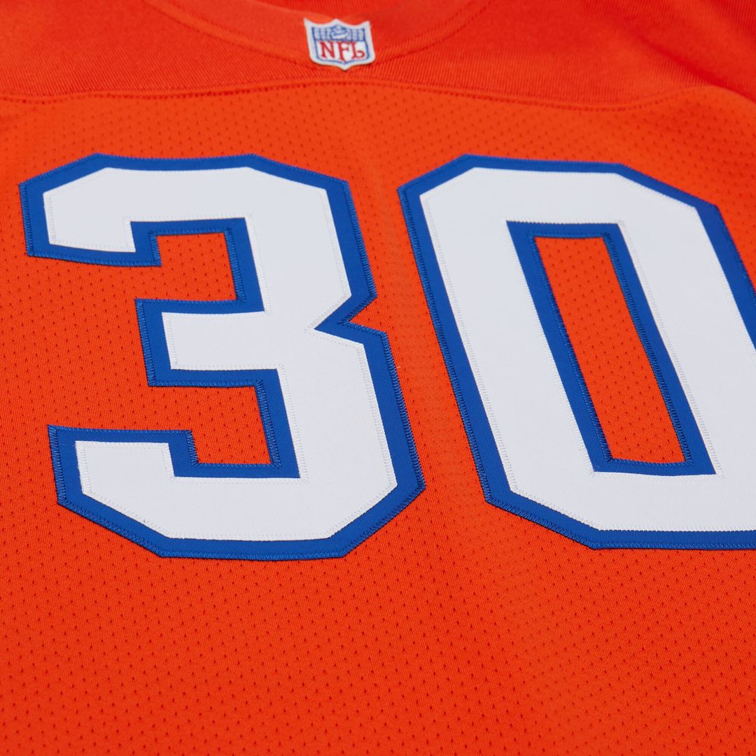 Men's Denver Broncos Terrell Davis Mitchell & Ness Orange 1995 Authentic Throwback Retired Player Jersey