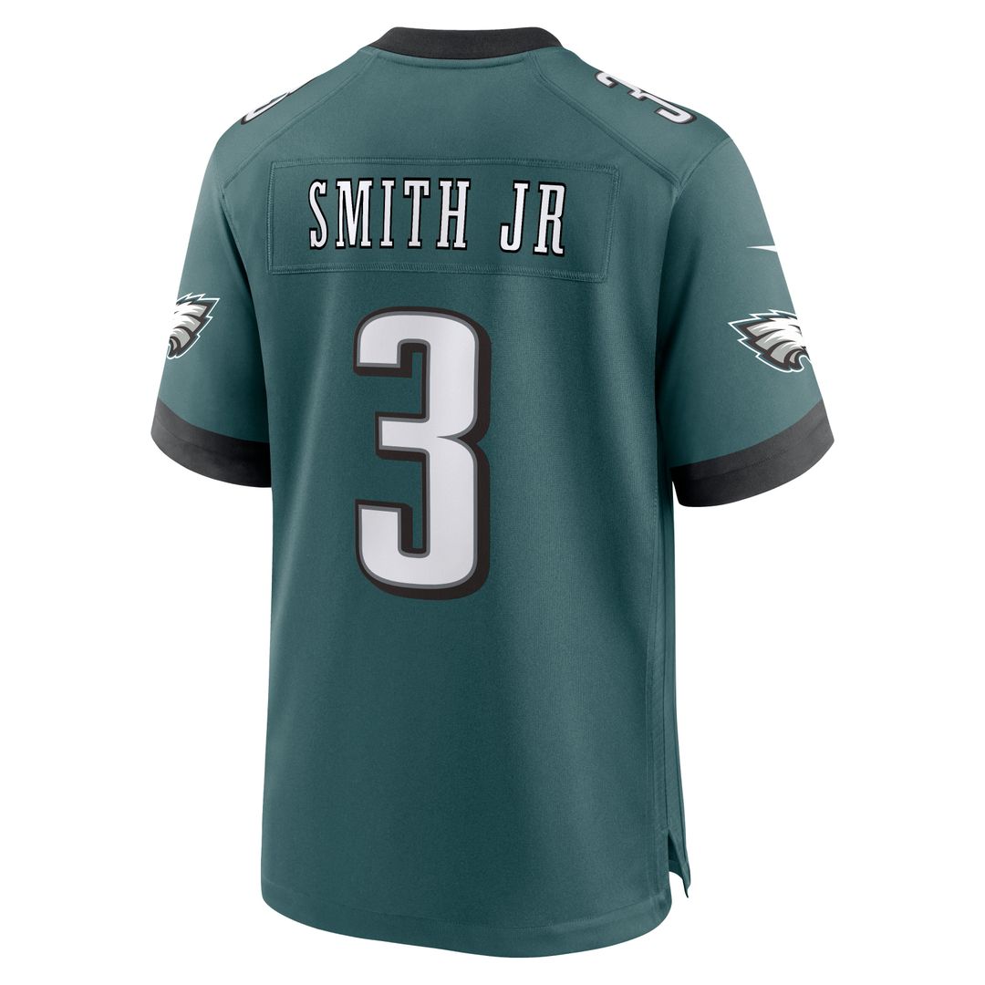 Men's Philadelphia Eagles Nolan Smith Jr. Nike  Midnight Green Team Game Jersey