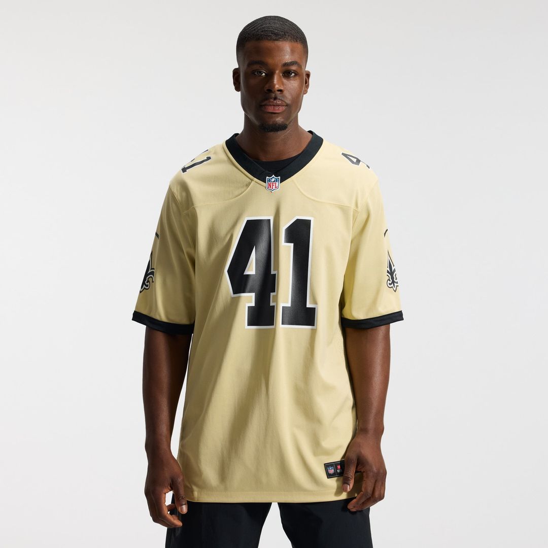 Men's New Orleans Saints Alvin Kamara Nike Black Game Jersey