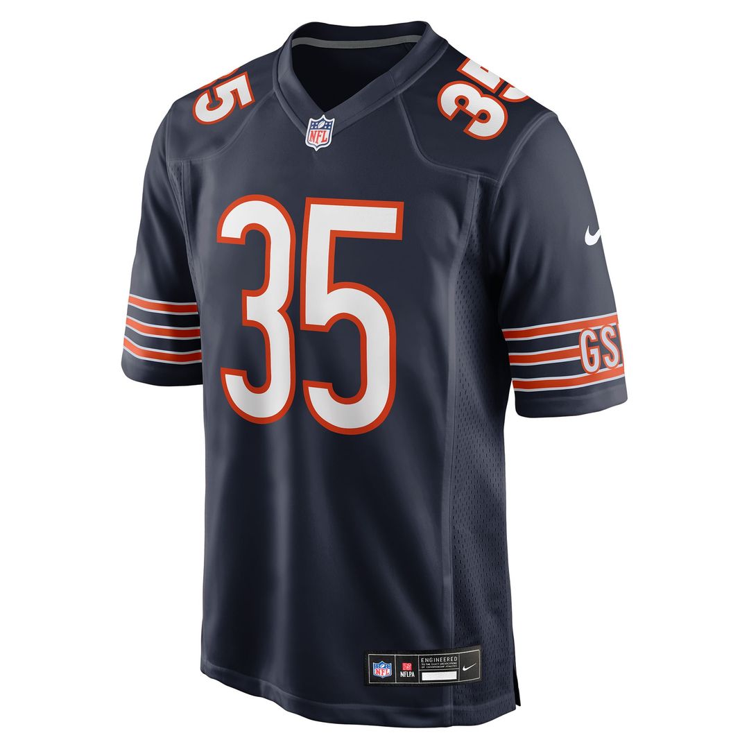 Men's Chicago Bears Deion Hankins Nike  Navy Team Game Jersey