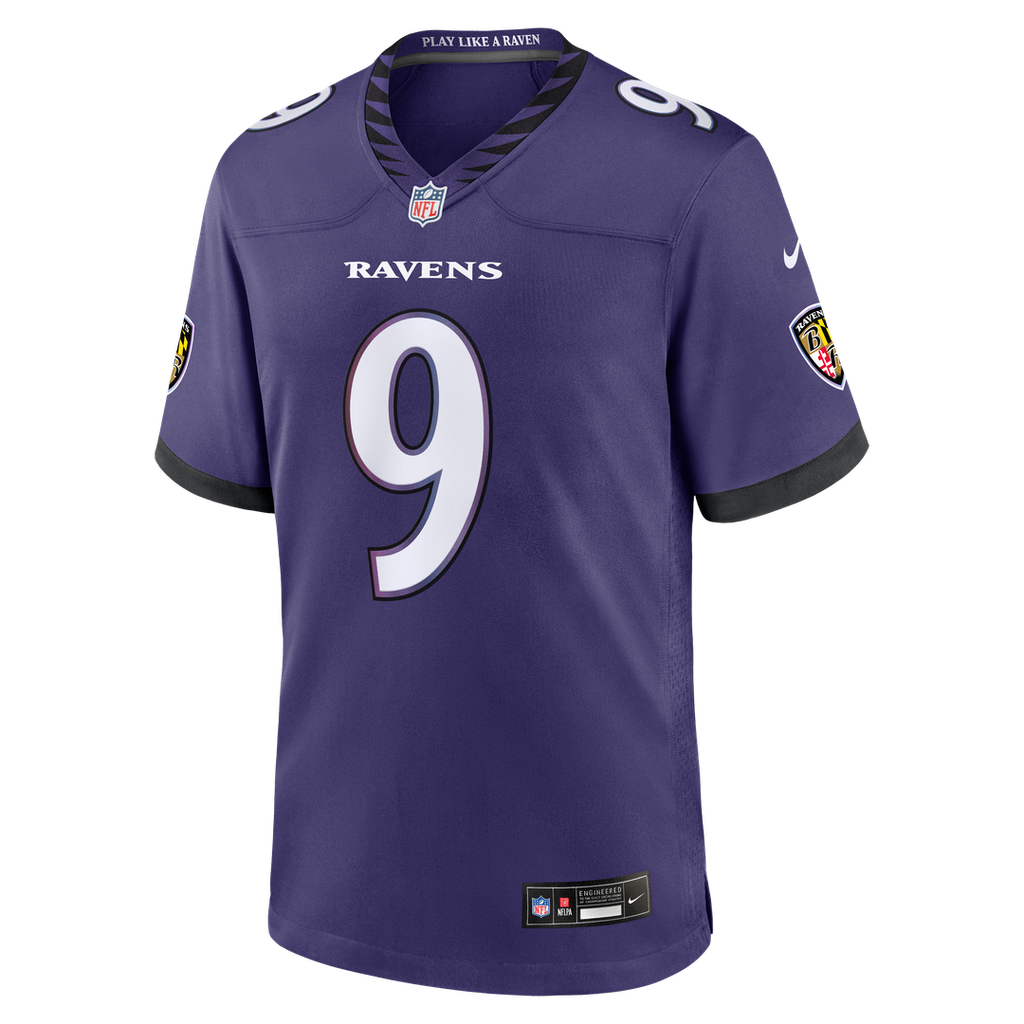 Men's Baltimore Ravens Zion Young Nike Purple Team Game Jersey