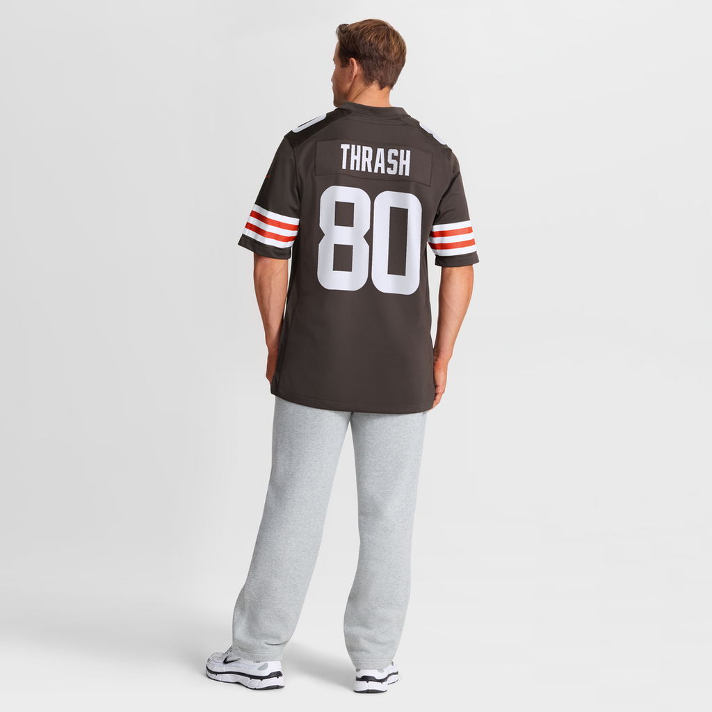 Men's Cleveland Browns Jamari Thrash Nike  Brown Team Game Jersey