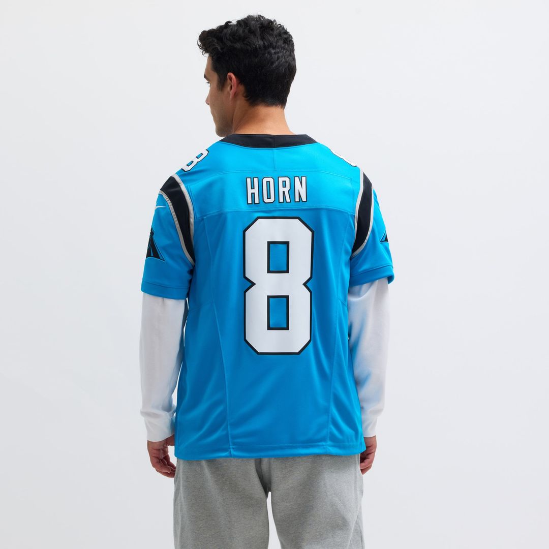 Men's Carolina Panthers Jaycee Horn Nike Blue Vapor F.U.S.E. Limited Jersey