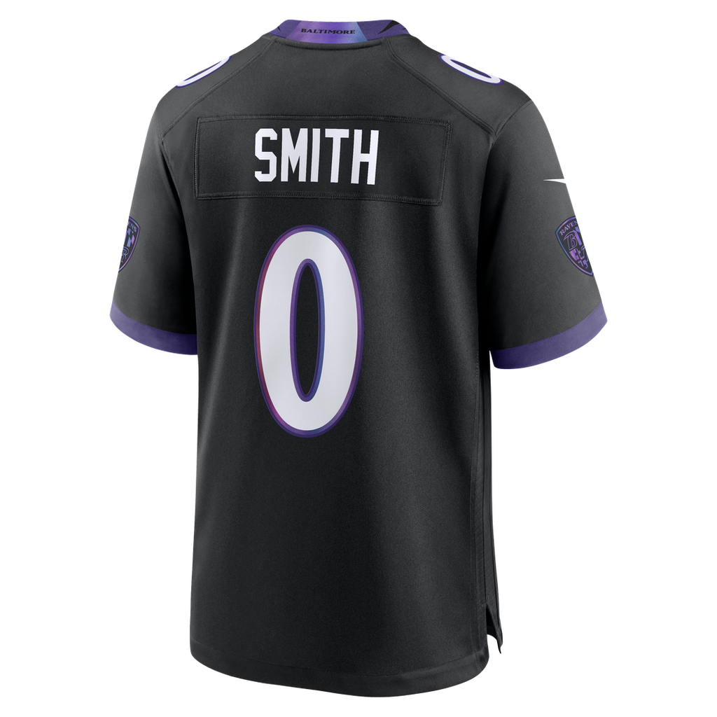 Men's Baltimore Ravens Roquan Smith Nike Purple Alternate Game Jersey