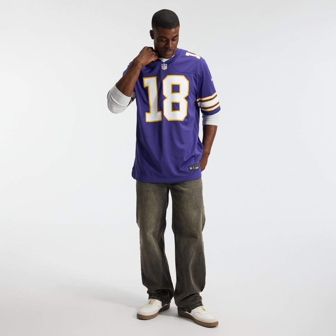 Men's Minnesota Vikings Justin Jefferson Nike Purple Classic Player Game Jersey
