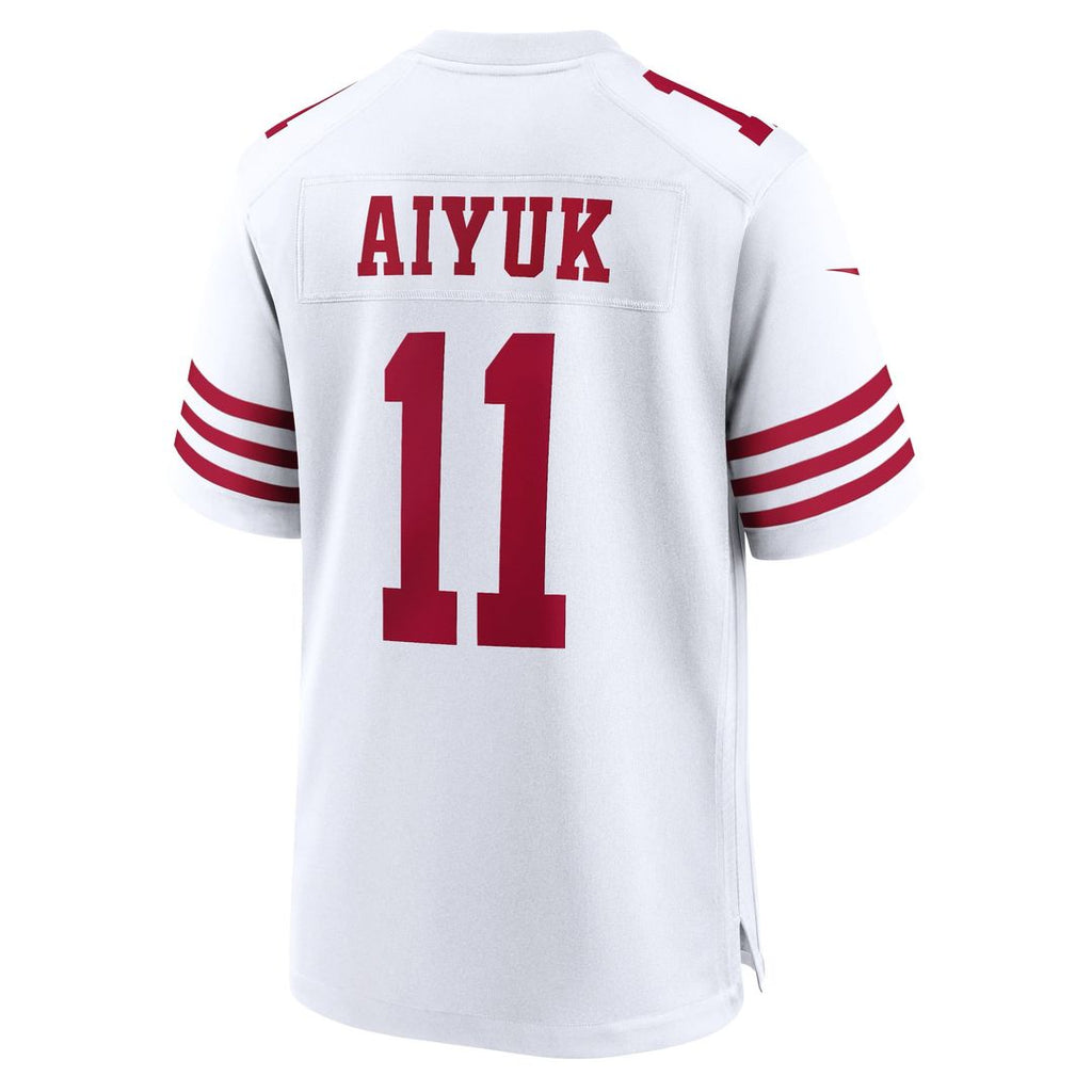 Men's San Francisco 49ers Brandon Aiyuk Nike Scarlet Team Player Game Jersey