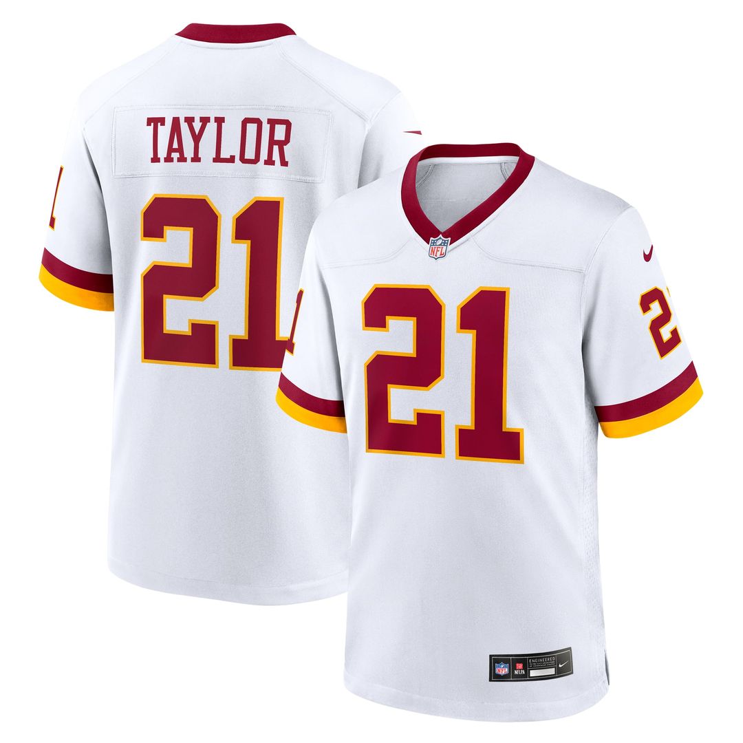 Men's Washington Commanders Sean Taylor Nike White Game Super Bowl Era Jersey