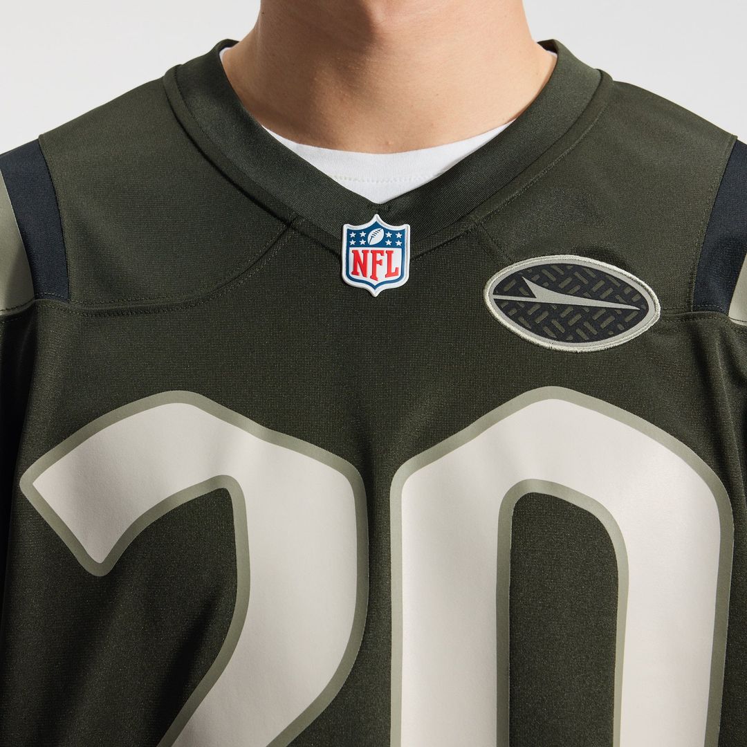 Men's New York Jets Breece Hall Nike Green Rivalries Collection Game Jersey